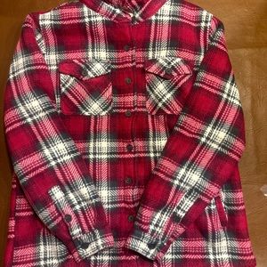 Women’s fleece lined flannel jacket